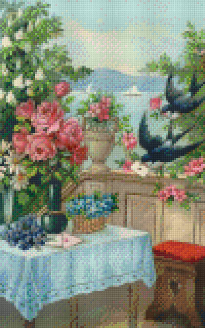 Lake View Eight [8] Baseplate PixelHobby Mini-mosaic Art Kit image 0